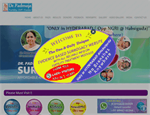 Tablet Screenshot of drpadmajasurrogacy.com
